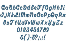 Anaconda embroidery font formats dst, exp, pes, jef and xxx, Sizes 1, 1.5 and 2 inches, instant download