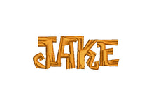 Jake embroidery font formats bx, dst, exp, pes, jef and xxx, Sizes 1, 1.5 and 2 inches, instant download