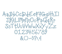 Robodots embroidery font formats bx, dst, exp, pes, jef and xxx, Sizes 1, 1.5 and 2 inches, instant download
