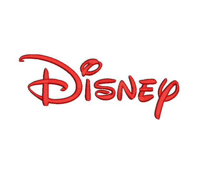 Disney embroidery font formats bx, dst, exp, pes, jef and xxx, Sizes 1, 1.5 and 2 inches, instant download