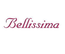 Bellissima Script embroidery font formats dst, exp, pes, jef and xxx, Sizes 1, 1.5 and 2 inches, instant download