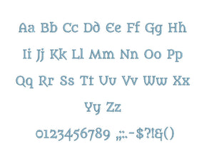 Benedictus embroidery font formats bx (which converts to 17 machine formats), + pes, Sizes 0.50 (1/2), 0.75 (3/4), 1, 1.5 and 2"