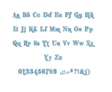 Crips embroidery font formats bx (which converts to 17 machine formats), + pes, Sizes 0.50 (1/2), 0.75 (3/4), 1, 1.5 and 2"