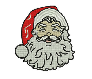 Santa Claus vintage embroidery design formats bx (17 machine formats), + pes, Sizes 3, 3.5, 3.8 (4x4 hoop), 4.5, 5, 5.5, and 6 inches
