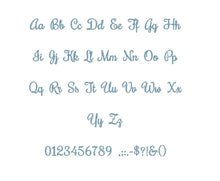 Buckingham embroidery font PES format 15 Sizes instant download 0.25, 0.5, 1, 1.5, 2, 2.5, 3, 3.5, 4, 4.5, 5, 5.5, 6, 6.5, and 7 inches
