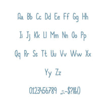 Always Together embroidery BX font Sizes 0.25 (1/4), 0.50 (1/2), 1, 1.5, 2, 2.5, 3, 3.5, 4, 4.5, 5, 5.5, 6, 6.5, and 7 inches