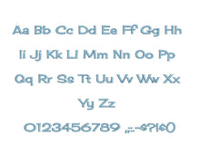 Varenne embroidery font formats bx (which converts to 17 machine formats), + pes, Sizes 0.50 (1/2), 0.75 (3/4), 1, 1.5 and 2"