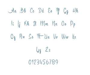 Anacondas embroidery BX font Sizes 0.25 (1/4), 0.50 (1/2), 1, 1.5, 2, 2.5, 3, 3.5, 4, 4.5, 5, 5.5, 6, 6.5, and 7 inches