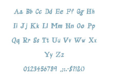 Aramis embroidery BX font Sizes 0.25 (1/4), 0.50 (1/2), 1, 1.5, 2, 2.5, 3, 3.5, 4, 4.5, 5, 5.5, 6, 6.5, and 7 inches