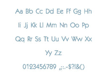 Belladonte embroidery font PES format 15 Sizes 0.25 (1/4), 0.5 (1/2), 1, 1.5, 2, 2.5, 3, 3.5, 4, 4.5, 5, 5.5, 6, 6.5, and 7 inches