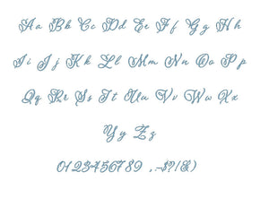 Pomander embroidery BX font Sizes 0.25 (1/4), 0.50 (1/2), 1, 1.5, 2, 2.5, 3, 3.5, 4, 4.5, 5, 5.5, 6, 6.5, and 7 inches