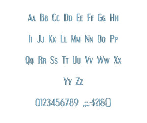 Engebrechtre™ embroidery font PES 15 Sizes 0.25 (1/4), 0.5 (1/2), 1, 1.5, 2, 2.5, 3, 3.5, 4, 4.5, 5, 5.5, 6, 6.5, and 7" (RLA)