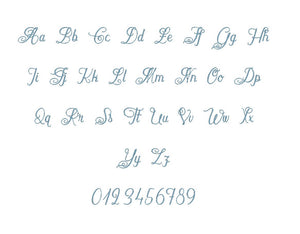 Chateau des Olives embroidery BX font Sizes 0.25 (1/4), 0.50 (1/2), 1, 1.5, 2, 2.5, 3, 3.5, 4, 4.5, 5, 5.5, 6, 6.5, and 7 inches