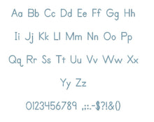 Primer Print™ embroidery font PES 15 Sizes 0.25 (1/4), 0.5 (1/2), 1, 1.5, 2, 2.5, 3, 3.5, 4, 4.5, 5, 5.5, 6, 6.5, and 7" (RLA)