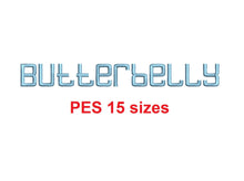 Butterbelly™ block embroidery font PES 15 Sizes 0.25 (1/4), 0.5 (1/2), 1, 1.5, 2, 2.5, 3, 3.5, 4, 4.5, 5, 5.5, 6, 6.5, and 7 inches (RLA)