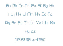 Cranberry Gin™ embroidery font dst/exp/jef/hus/vip/vp3/xxx 15 sizes small to large (RLA)