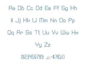 Cranberry Gin™ embroidery font dst/exp/jef/hus/vip/vp3/xxx 15 sizes small to large (RLA)