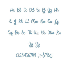 A Perfect Place embroidery BX font Sizes 0.25 (1/4), 0.50 (1/2), 1, 1.5, 2, 2.5, 3, 3.5, 4, 4.5, 5, 5.5, 6, 6.5, 7" (MHA)