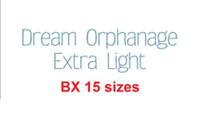 Dream Orphanage EL™ embroidery BX font Sizes 0.25 (1/4), 0.50 (1/2), 1, 1.5, 2, 2.5, 3, 3.5, 4, 4.5, 5, 5.5, 6, 6.5, and 7 inches (RLA)