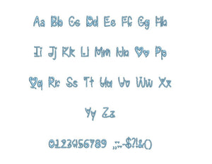 I Found My Valentine Hearted embroidery BX font Sizes 0.25 (1/4), 0.50 (1/2), 1, 1.5, 2, 2.5, 3, 3.5, 4, 4.5, 5, 5.5, 6, 6.5, and 7" (MHA)