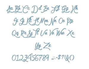 Queen Leela embroidery BX font Sizes 0.25 (1/4), 0.50 (1/2), 1, 1.5, 2, 2.5, 3, 3.5, 4, 4.5, 5, 5.5, 6, 6.5, and 7" (MHA)