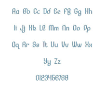 Lesser Concern™ embroidery font PES 15 Sizes 0.25 (1/4), 0.5 (1/2), 1, 1.5, 2, 2.5, 3, 3.5, 4, 4.5, 5, 5.5, 6, 6.5, and 7" (RLA)