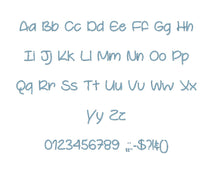 You're So Cool embroidery font PES 15 Sizes 0.25 (1/4), 0.5 (1/2), 1, 1.5, 2, 2.5, 3, 3.5, 4, 4.5, 5, 5.5, 6, 6.5, and 7" (MHA)