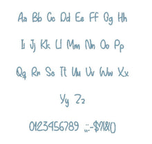 Everything You Want embroidery BX font Sizes 0.25 (1/4), 0.50 (1/2), 1, 1.5, 2, 2.5, 3, 3.5, 4, 4.5, 5, 5.5, 6, 6.5, and 7" (MHA)