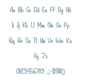 Everything You Want embroidery BX font Sizes 0.25 (1/4), 0.50 (1/2), 1, 1.5, 2, 2.5, 3, 3.5, 4, 4.5, 5, 5.5, 6, 6.5, and 7" (MHA)