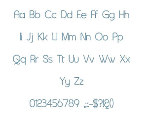 Arsenine embroidery BX font Sizes 0.25 (1/4), 0.50 (1/2), 1, 1.5, 2, 2.5, 3, 3.5, 4, 4.5, 5, 5.5, 6, 6.5, and 7 inches