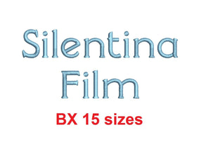 Silentina Film™ BX font Sizes 0.25 (1/4), 0.50 (1/2), 1, 1.5, 2, 2.5, 3, 3.5, 4, 4.5, 5, 5.5, 6, 6.5, and 7 inches (RLA)