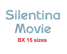 Silentina Movie™ BX font Sizes 0.25 (1/4), 0.50 (1/2), 1, 1.5, 2, 2.5, 3, 3.5, 4, 4.5, 5, 5.5, 6, 6.5, and 7 inches (RLA)