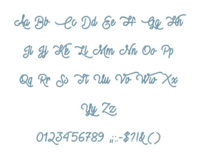 Vampire Kiss embroidery BX font Sizes 0.25 (1/4), 0.50 (1/2), 1, 1.5, 2, 2.5, 3, 3.5, 4, 4.5, 5, 5.5, 6, 6.5, and 7" (MHA)