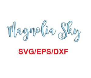 Magnolia Sky alphabet svg/eps/dxf cutting files
