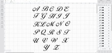 Ballantines alphabet svg/eps/dxf cutting files