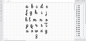 A Perfect Place font svg/eps/dxf alphabet cutting files (MHA)