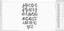 Autumn Moon font svg/eps/dxf alphabet cutting files (MHA)