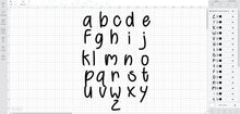 Behind Green Eyes font svg/eps/dxf alphabet cutting files (MHA)