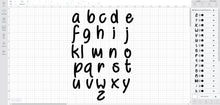 Behind Violet Eyes font svg/eps/dxf alphabet cutting files (MHA)