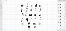 Hugs and Kisses font svg/eps/dxf alphabet cutting files (MHA)