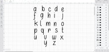 If Only font svg/eps/dxf alphabet cutting files (MHA)