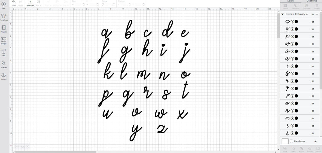 Lovers In February Script font svg/eps/dxf alphabet cutting files (MHA ...