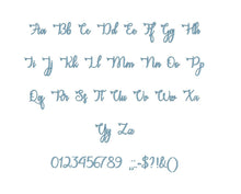 Congrats Calligraphy embroidery font dst/exp/jef/hus/vip/vp3/xxx 15 sizes small to large (MHA)