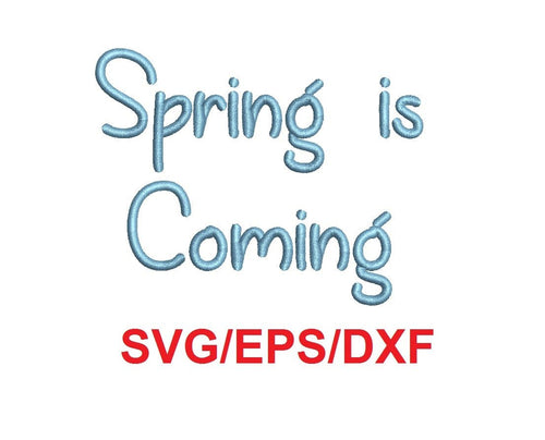 Spring Is Coming alphabet svg/eps/dxf cutting files (MHA)