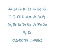 Be Yourself embroidery BX font Sizes 0.25 (1/4), 0.50 (1/2), 1, 1.5, 2, 2.5, 3, 3.5, 4, 4.5, 5, 5.5, 6, 6.5, and 7" (MHA)