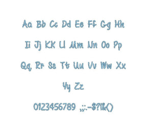Be Yourself embroidery BX font Sizes 0.25 (1/4), 0.50 (1/2), 1, 1.5, 2, 2.5, 3, 3.5, 4, 4.5, 5, 5.5, 6, 6.5, and 7" (MHA)