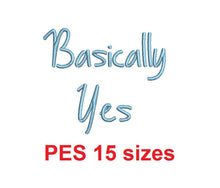 Basically Yes embroidery font PES 15 Sizes 0.25 (1/4), 0.5 (1/2), 1, 1.5, 2, 2.5, 3, 3.5, 4, 4.5, 5, 5.5, 6, 6.5, and 7" (MHA)