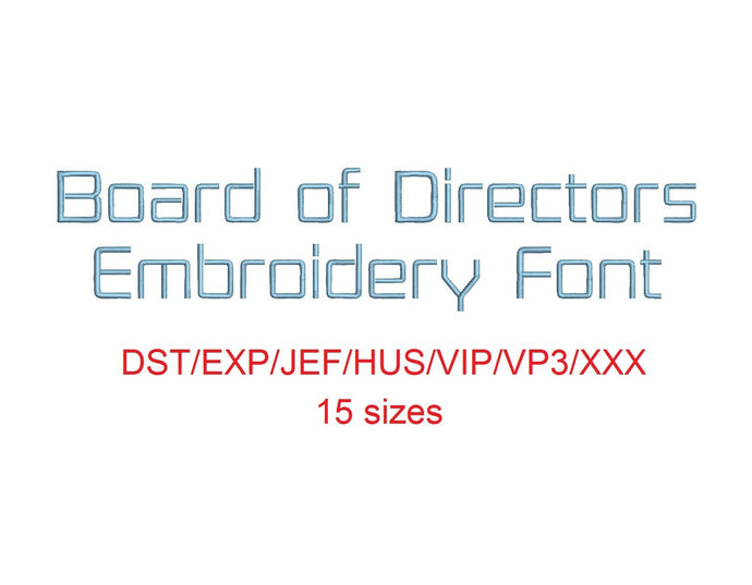 Board of Directors™ dst/exp/jef/hus/vip/vp3/xxx 15 sizes small to large (RLA)
