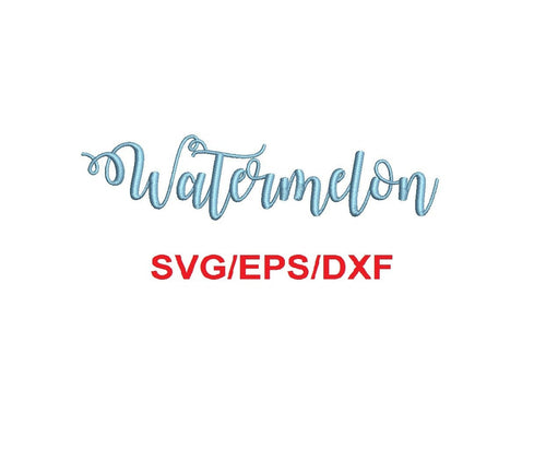 Watermelon alphabet svg/eps/dxf cutting files