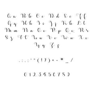 Applescript Font Apple Script font svg/eps/dxf alphabet cutting files (MHA ...